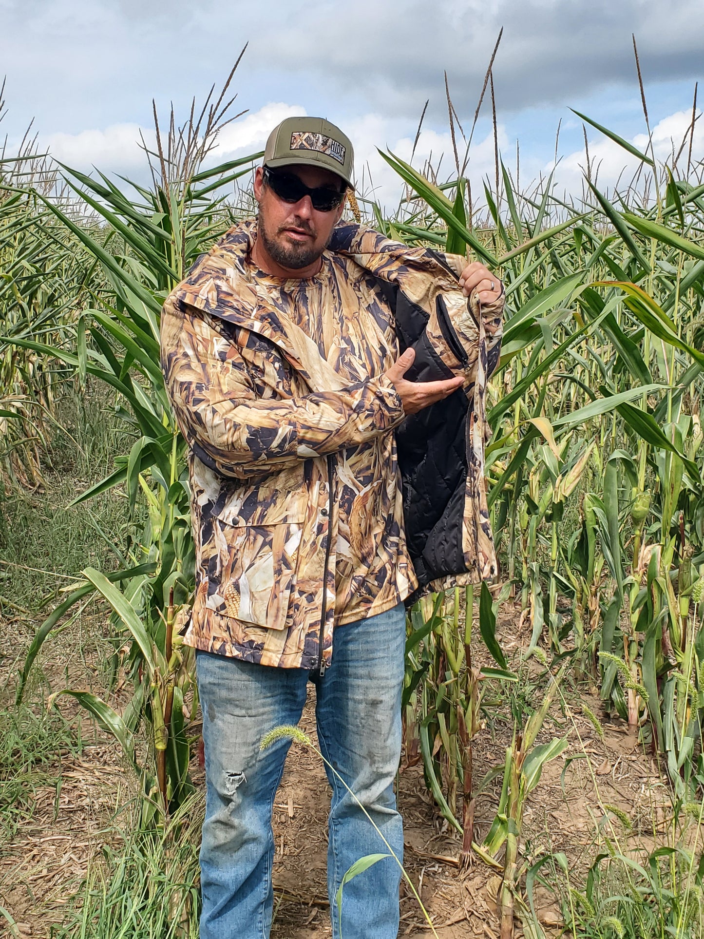 CLEARANCE - FALL CORN STALK - "HELL YES! Series" - Water Resistant, Mid-weight Jacket