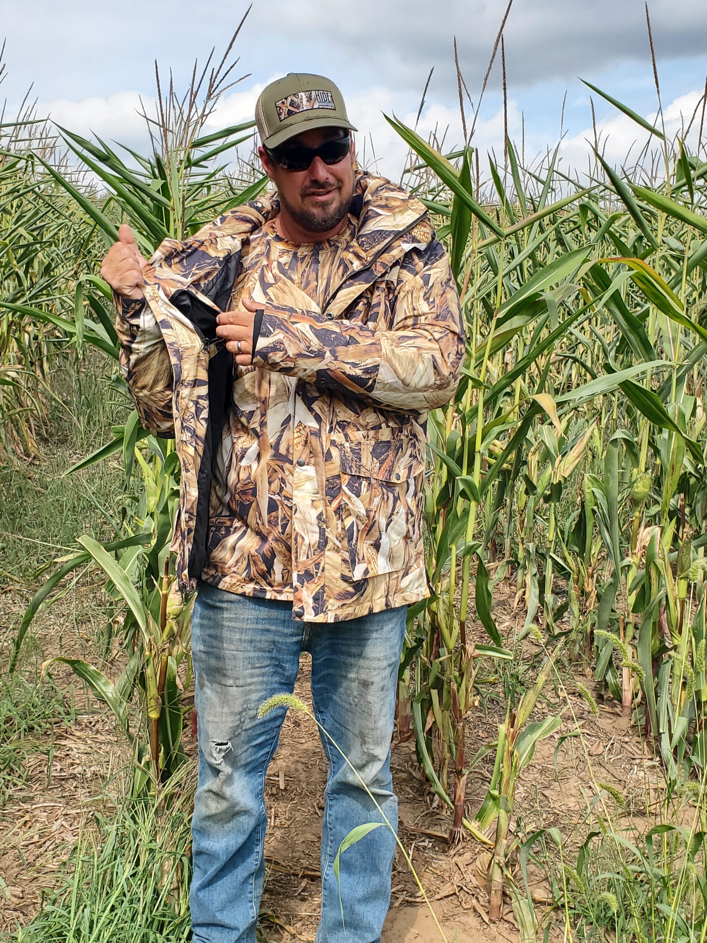 CLEARANCE - FALL CORN STALK - "HELL YES! Series" - Water Resistant, Mid-weight Jacket