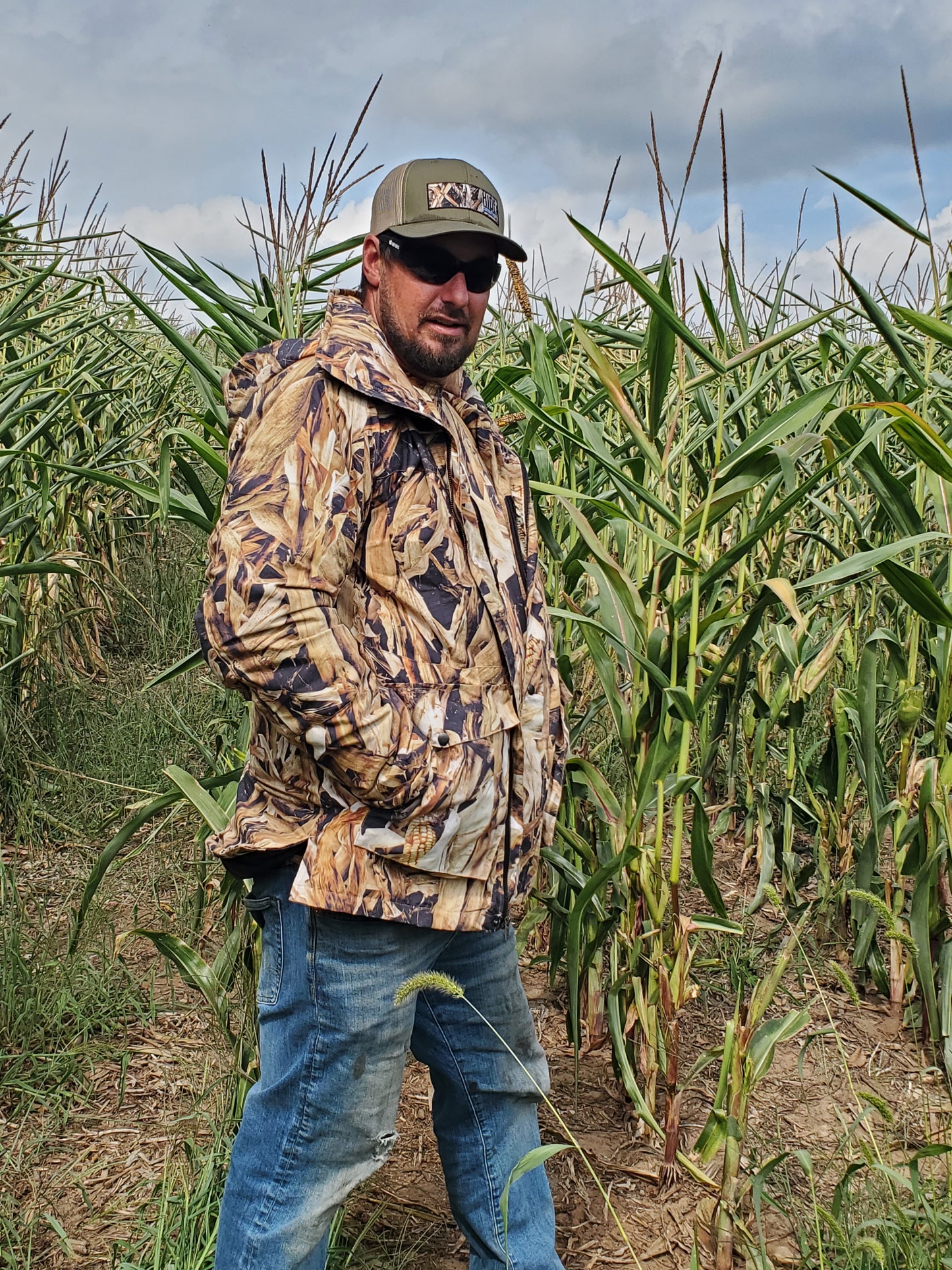 CLEARANCE - FALL CORN STALK - "HELL YES! Series" - Water Resistant, Mid-weight Jacket