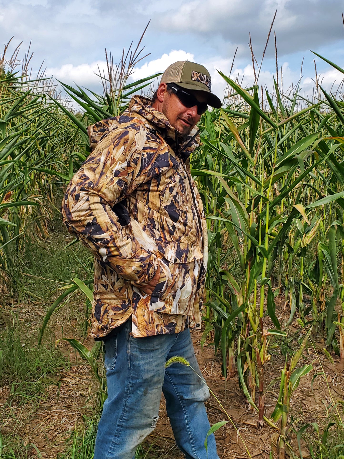 CLEARANCE - FALL CORN STALK - "HELL YES! Series" - Water Resistant, Mid-weight Jacket
