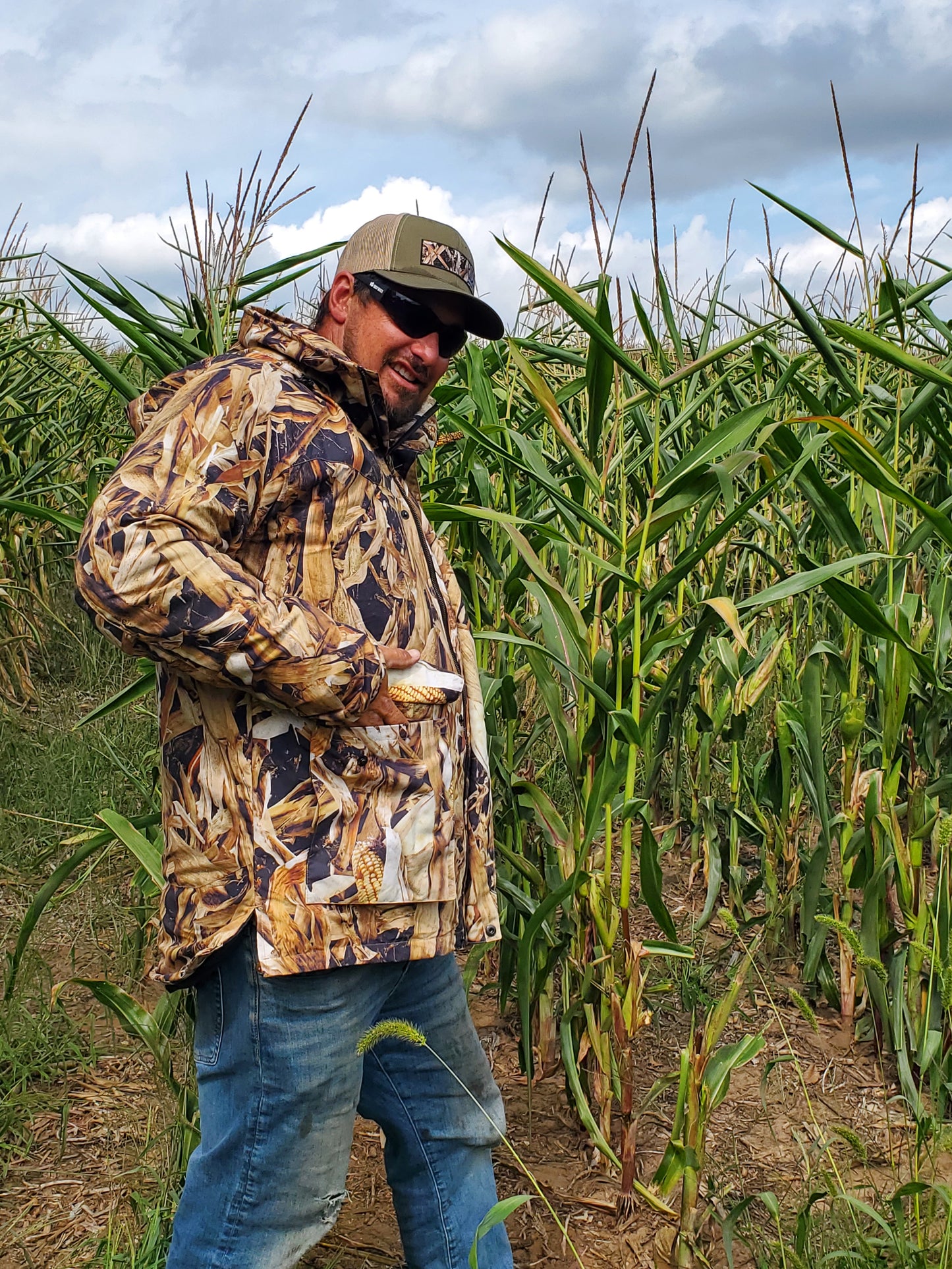 CLEARANCE - FALL CORN STALK - "HELL YES! Series" - Water Resistant, Mid-weight Jacket