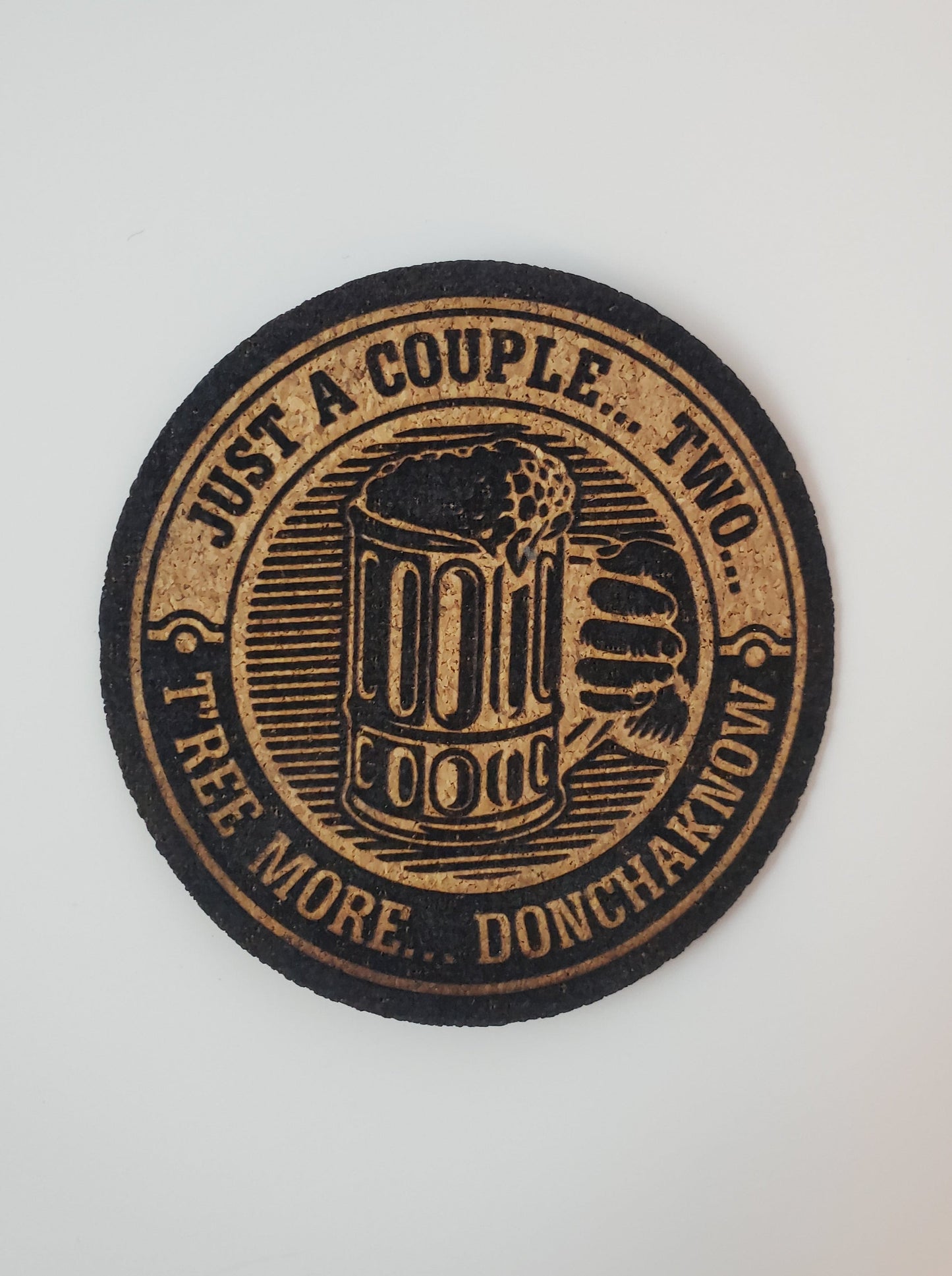 "Couple, Two, T'ree" Drinkin' Design Trucker Hat (Charcoal Mesh/ Black Fabric)